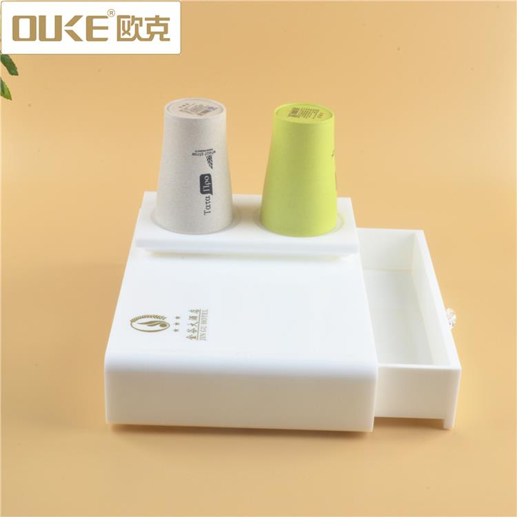 Durable white hotel acrylic storage boxes 1.jpg