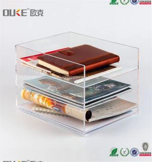 Novi dizajn Desktop kvadratni akrilni nosač knjige Stand Rack za decu