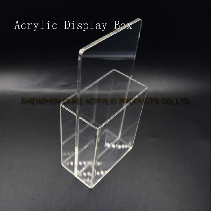 New Design Lucite Display Clear Acrylic Display Case For Brochure