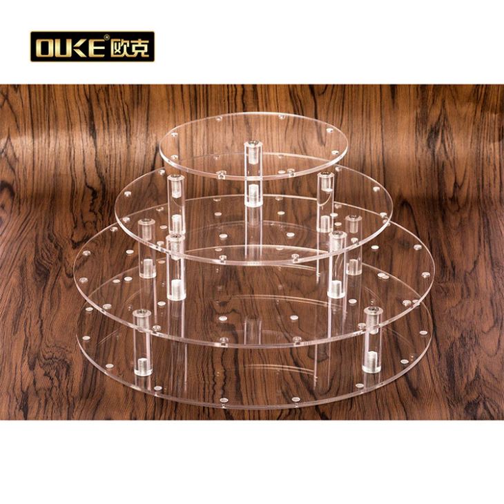 Acrylic Round 3 Tier Acrylic Cake Pop Stand