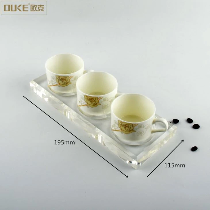 Clear Blank 3 Drawer Acrylic Coaster