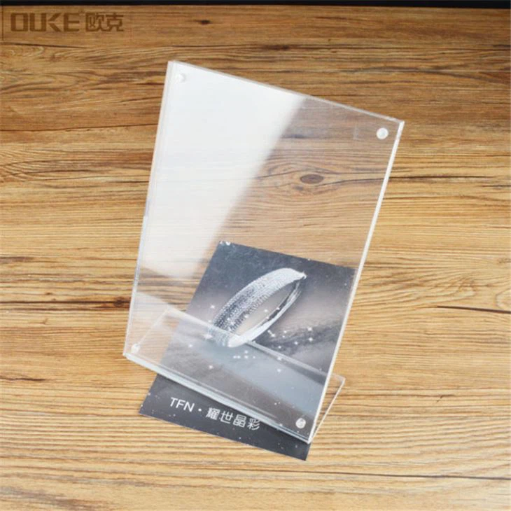 L Shaped PMMA Acrylic Sheet Photo Frames