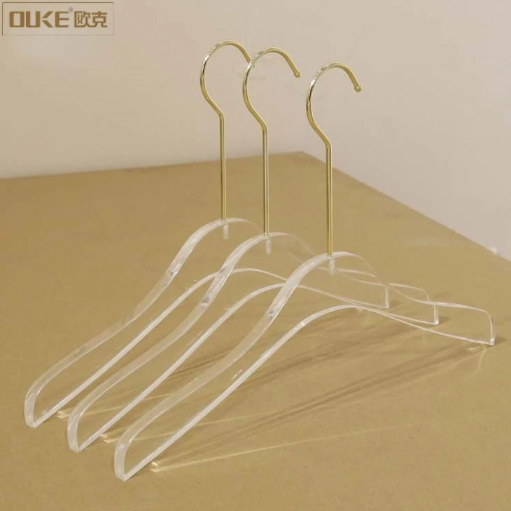 New Design Luxury Clear Acrylic Hanger