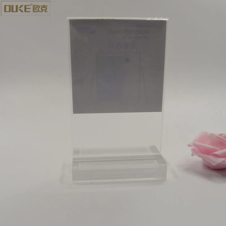 Wholesale T Shaped Plastic Acrylic Sign Holder